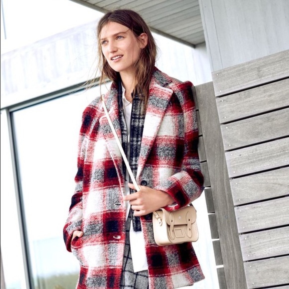Madewell Plaid Depot Cocoon Coat